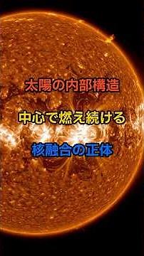 太陽の内部構造：中心で燃え続ける核融合の正体#太陽 #太陽の内部 #核融合 #太陽エネルギー #宇宙 #宇宙科学 #太陽の仕組み #恒星 #宇宙の不思議 #科学解説 #宇宙の謎 #天文学