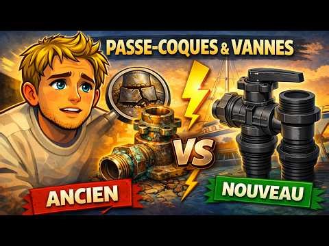 On a trouvé des vannes rouillées sous la flottaison. Si elles lâchent, on coule. Passe-coques/vannes