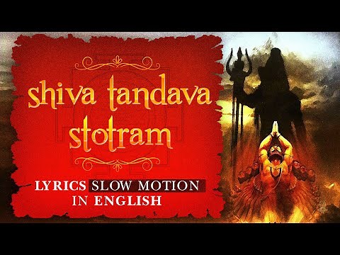shiva tandava stotram lyrics slow motion in english | Ravan stuti | #shivtandav #mahadev #spiritual