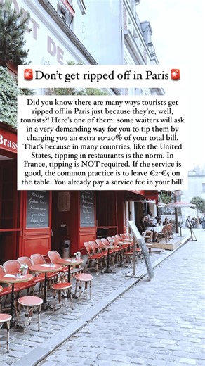 🚨 More ways to be scammed in Paris 🚨 📣 Comment “FOOD” to get all of our local tips for eating in Paris. ⚠️ Important note: Not everyone in Paris is out to scam tourists; most people are kind and honest. However, we’ve seen countless messages lately in travel groups of about tourists falling victim to these common scams. Here are three scams to watch out for—and what to do instead. FAKE ATTRACTION TICKETS: Websites sell counterfeit tickets to attractions like the Eiffel Tower, Louvre, or Versa