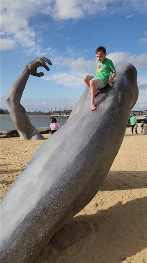 Sliding on a Statue