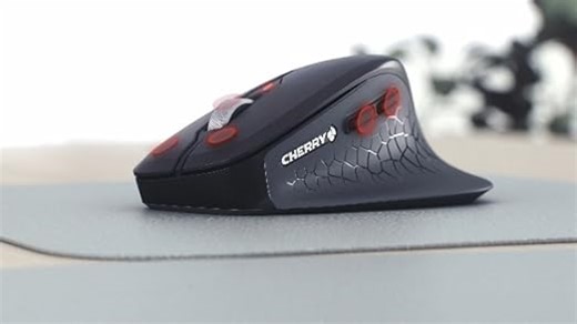 CHERRY Stream Desktop Comfort Wireless Keyboard Mouse Set, German Layout (QWERTZ), 2.4 GHz Radio, Quiet Keys, Ergonomic Right-Handed Mouse, Black