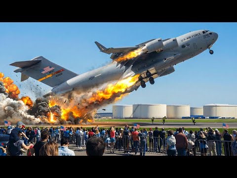 Iran Panic! US C-17 Female Pilot Takes Off At Full Speed During Emergency