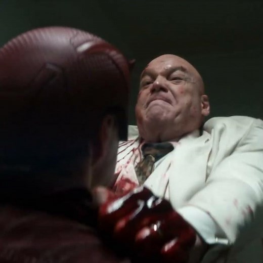 Kingpin Rage Beating up Everyone - Daredevil: Born Again Season 2 Episode 8 #daredevil #bullseye