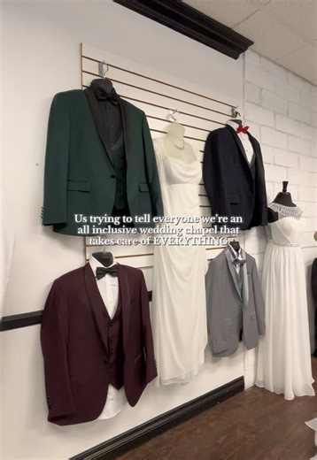 AND we’re amazingly priced! If you’re looking for an all inclusive wedding chapel look no further