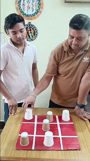 Family Tic Tac Toe game 🎯#tictactoe #xoxo