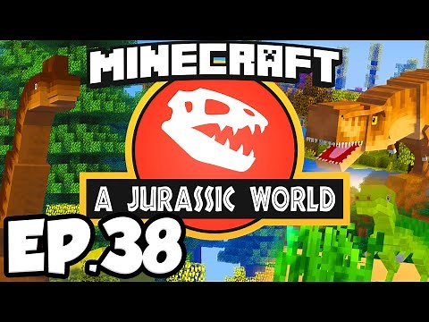 Jurassic World: Minecraft Modded Survival Ep.38 - JURASSIC PARK PREPARATION!!! (Rexxit Modpack)