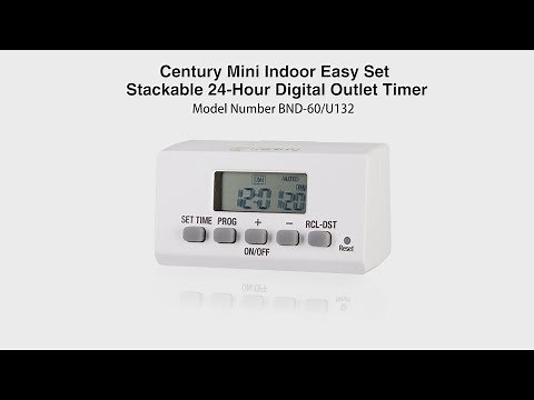 BN-LINK Mini Indoor Easy Set Stackable 24 Hour Digital Outlet Timer BND-60 / U132