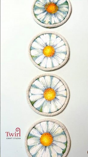Easy DIY Flower Coasters Anyone Can Try