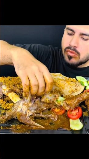 Asmr Eating Huge Mutton Nalli Curry #asmrshorts #asmreating #mukbang #asmr #eatingshow #eating #food