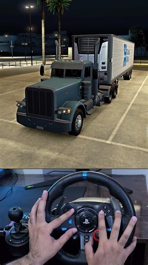 American Truck Simulator - Logitech g29 Steering wheel #shorts #americantrucksimulator #ats #gaming