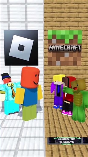 Roblox vs Minecraft #shorts #roblox #minecraft