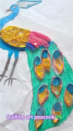 Quilling art peacock 🦚