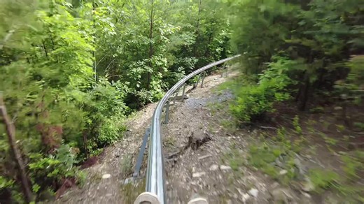 POV Mountain Coaster “Rail Runner” in Anakeesta at Gatlinburg Tennessee. #mountaincoaster #railrunner #anakeesta #gatlinburg #tennessee #greatsmokymountains