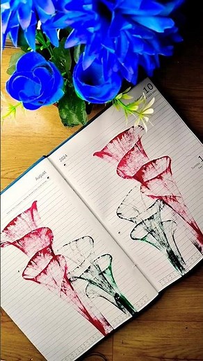 Amazing Thread Pulling Art 💙 Acrylic Painting #art #shorts #drawing #painting #status #viral #trends