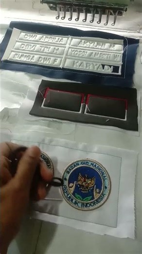 cara melepas busa bordir timbul logo mbg #bordirpurwodadi