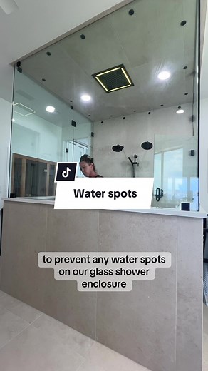 Here’s what I do to help prevent water spots on our glass shower enclosure and all the kids shower doors! A Squeegee and Rain X are key to help prevent and then mix Dawn dish soap and white vinegar in a spray bottle to maintain!#disastertodreamhome #learnontiktok