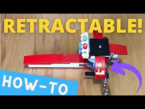 RETRACTABLE Lego Launcher? How to make my BEST WORKING Rewindable Lego Launcher!