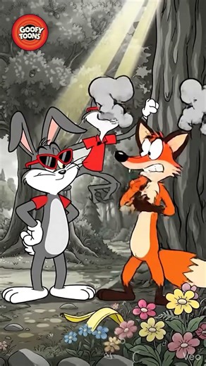 Fox Tried to Trap Bunny… Big Mistake! 🤣 | Cartoon Comedy #shorts #shortsvideo