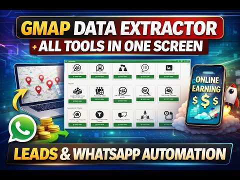 GMap Data Extractor + All Tools in One | Full Tutorial
