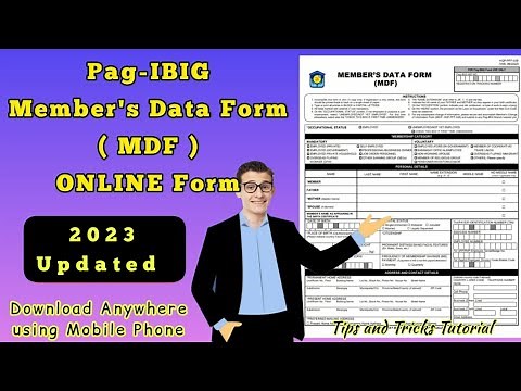 Paano mag DOWNLOAD ng Pag-IBIG (MDF) Member's Data Form Online gamit ang Cellphone?