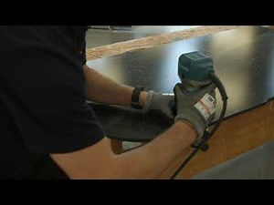 Cutting a radius on a ColorCore® Compact by Formica Group product