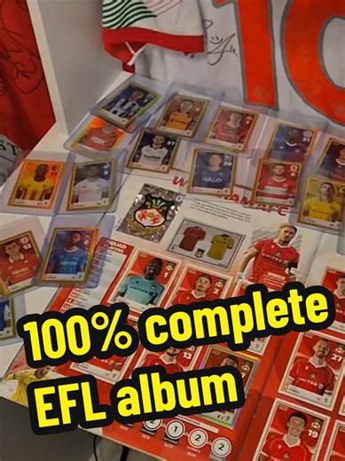 My EFL Album is 100% Complete!