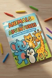 Animal Coloring Book for Kids - 42 Fun Pages With Facts & Stories - Printable PDF - Etsy Australia
