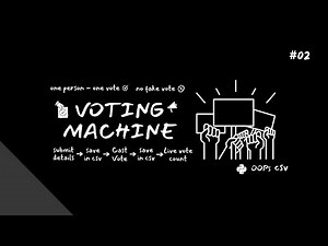 Voting Machine using python | Code in Description | Voting system | Python Project