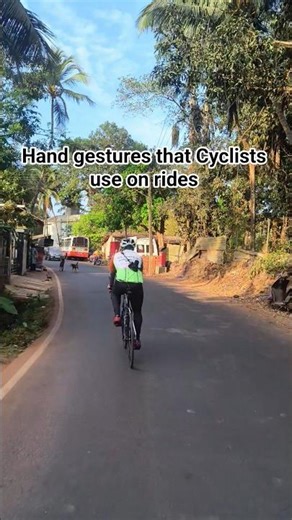 Do you use these hand gestures while cycling?? #cycling #roadbike