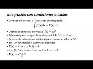 Integración con condiciones iniciales