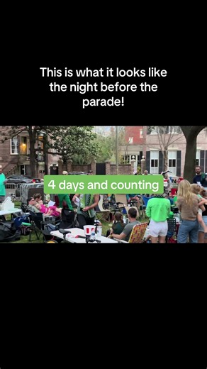 BTW this group has already set up in Lafayette Square - as of 7:45am Friday Morning! ##Savannah##parade##Irish##stpatricksday##local