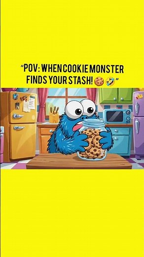 “Cookie Monster Caught Eating Cookies 🍪💙🤣 | Funny 2D Animation Short”