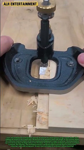 How to Plane the Bottom of a Wood Groove with a Router Plane | Joinery Tutorial #shorts