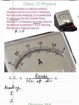 Ammeter ka Least Count Kaise Nikale? | Physics Practical Trick | Physics365 #ammeter