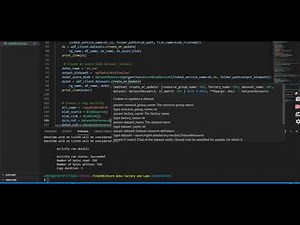 Azure Data factory using python