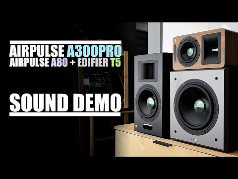 AirPulse A300PRO vs AirPulse A80 + Edifier T5 subwoofer || Sound Comparison