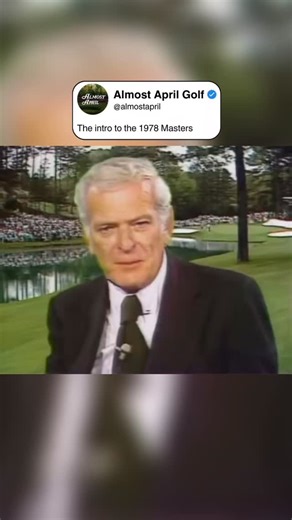 Almost April Golf | Rare footage of the intro to the 1978 Masters | Instagram