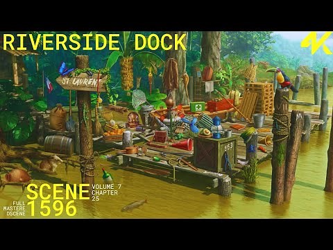 June's Journey Scene 1596 | Vol 7 Ch 25 | Riverside Dock | Mastered Scene | 4K HDR 60fps