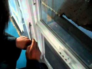 提拉窗配件安装过程