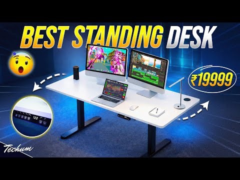 Best Budget Height Adjustable Desk in India?🤔Sleep Company Height Adjustable Desk Review
