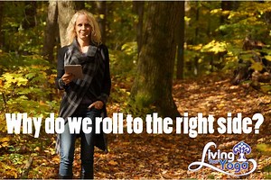 Why do we roll to the right side when coming up in Yoga?