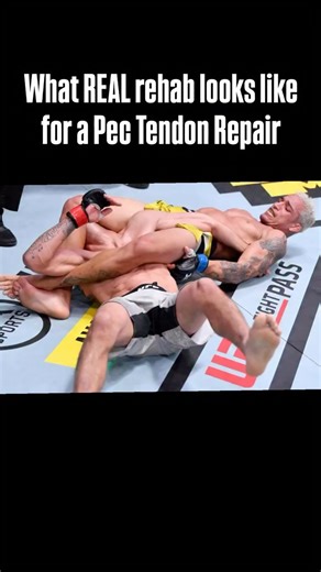 Dr. Andy Moon, PT, DPT on Instagram: "Arm bars don’t always damage the elbow - sometimes the pec goes first. A pec tendon rupture occurs when the shoulder is forced into abduction + external rotation while contracting against the resistance, creating a high-load eccentric failure at the tendon. And tendon ruptures like this will likely require surgery. After surgery, most rehab focuses on basic strength. Necessary? Yes. Sufficient? Not even close. What’s often missing is tendon stiffness trainin