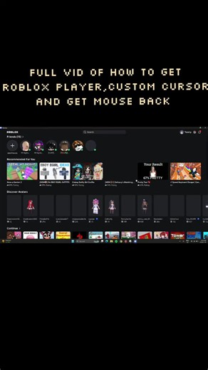 part 2 #custom cursor aesthetic #roblox
