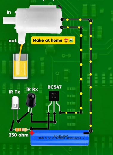 Smart IR Sensor Water Pump | DIY Electronics