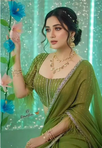 How to make hyper-realistic photos of wearing gold-green gradient shiny saree 📸｜AI generates hyper-realistic saree portraits 🤖｜AI image generation ✨｜Create hyper-realistic portraits with gold-green gradient shiny saree by AI 💖 I want to make hyper-realistic images of gold-green gradient shiny saree too, but I never thought AI could achieve such an amazing effect 😳｜They posted amazing hyper-realistic saree portraits ❤️ Tutorial for making hyper-realistic gold-green saree images with AI ✍️｜AI 