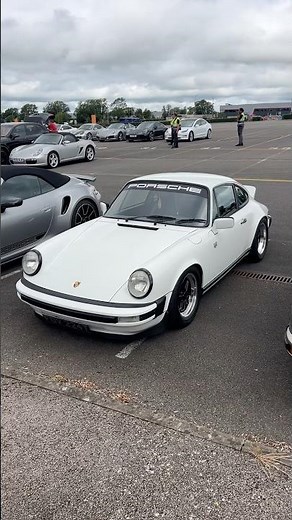 Nice classic Porsche 911 in white with black accents