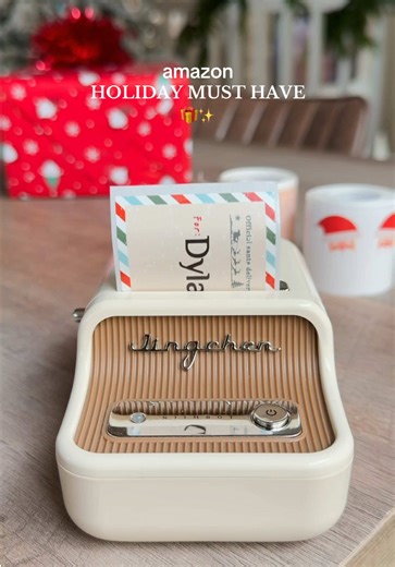 I have it saved in my storefront! This little label maker is my new obsession 😭✨ Using my little label maker as custom gift tags this year and I’m never going back 😭🎁 Cute, aesthetic, and makes every present look Pinterest-level without trying. Perfect for Christmas gifts, teacher gifts, neighbor gifts, kids’ presents, stocking stuffers, everything. #amazonfinds #amazonmusthaves #amazonhomefinds label maker, gift tag ideas, holiday gift wrapping, Christmas wrapping hacks, aesthetic gift tags,