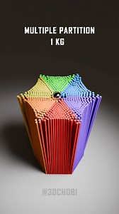 4.8M views · 31K reactions | Watch Satisfying Multiple Partition Colorful 18540 Hexagonal Structure #satisfying #animation #3dart #reels #virelreels | 3D Chobi | Facebook