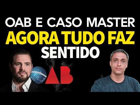 Even the Brazilian Bar Association (OAB) is involved in the Master case - Now it all makes sense.